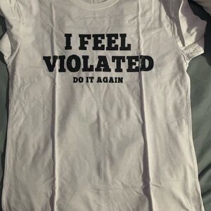 Chic White Tee with Black Label